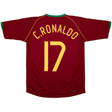 2006-08 Portugal Home Shirt C.Ronaldo #17 - 8/10 - (M)