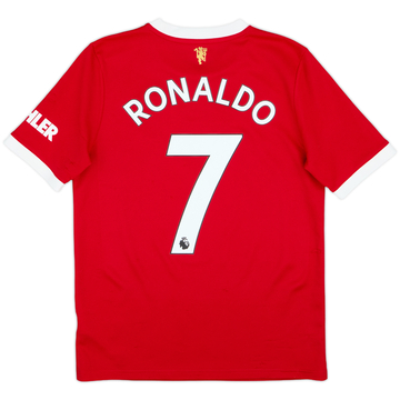 2021-22 Manchester United Home Shirt Ronaldo #7 - 7/10 - (XL.Boys)