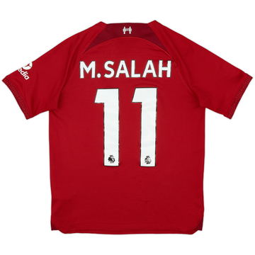2022-23 Liverpool Home Shirt M.Salah #11 - 7/10 - (L.Boys)