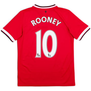 2014-15 Manchester United Home Shirt Rooney #10 - 7/10 - (XL.Boys)