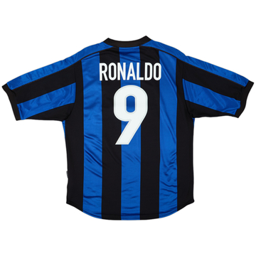 1999-00 Inter Milan Home Shirt Ronaldo #9 - 8/10 - (M)