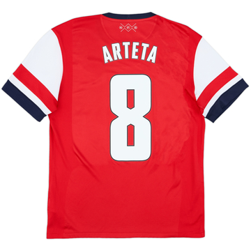 2012-14 Arsenal Home Shirt Arteta #8 - 7/10 - (M)