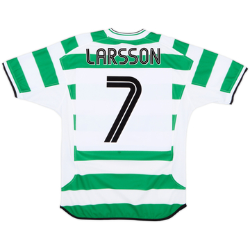 2001-03 Celtic Home Shirt Larsson #7 - 8/10 - (S)
