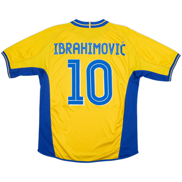 2003-04 Sweden Home Shirt Ibrahimovic #10 - 7/10 - (L)