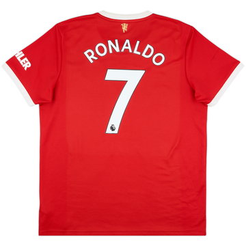 2021-22 Manchester United Home Shirt Ronaldo #7 - 7/10 - (XL)