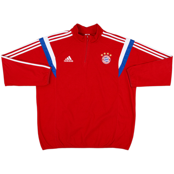 2014-15 Bayern Munich adidas 1/4 Zip Fleece Training Top - 8/10 - (XXL)