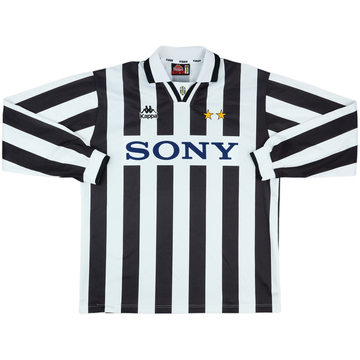 1995-96 Juventus Match Issue Home L/S Shirt #9