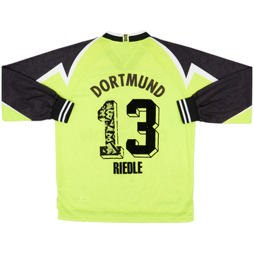 1995-96 Borussia Dortmund Home L/S Shirt Riedle #13 - 5/10 - (XL)