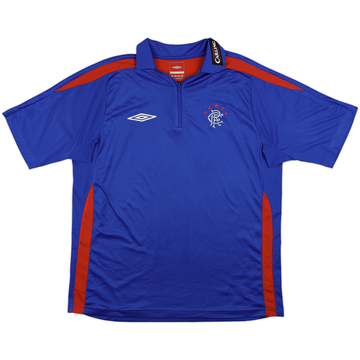 2009-10 Rangers Umbro 1/4 Zip Polo Shirt - 8/10 - (L)