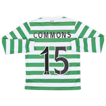 2012-13 Celtic '125th Anniversary' Home L/S Shirt Commons #15 - 8/10 - (M.Boys)
