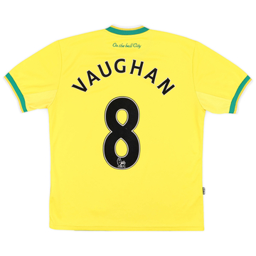 2011-12 Norwich Home Shirt Vaughan #8 - 6/10 - (M)
