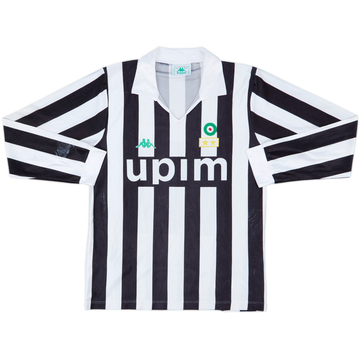 1991-92 Juventus Home L/S Shirt #9 - 4/10 - (M)