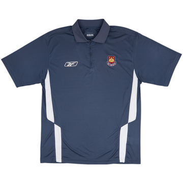 2006-07 West Ham Umbro 1/4 Zip Polo Shirt - 6/10 - (XL)