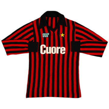 1983-84 AC Milan Home L/S Shirt - 8/10 - (S)