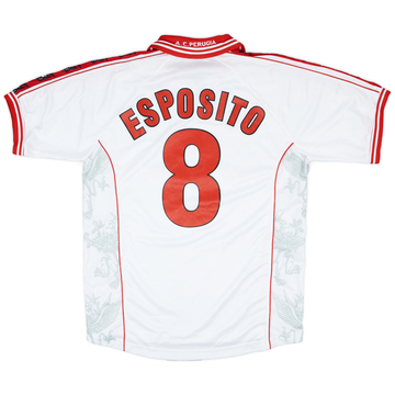 1999-00 Perugia Match Worn Away Shirt Esposito #8