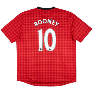 2012-13 Manchester United Home Shirt Rooney #10 - 7/10 - (XL)