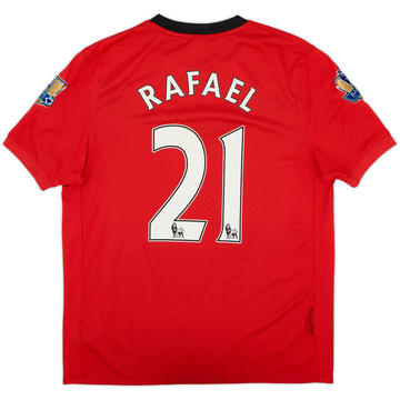 2009-10 Manchester United Home Shirt Rafael #21 - 9/10 - (M)