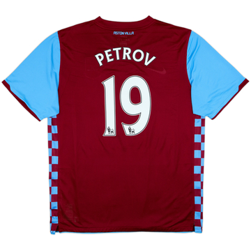 2010-11 Aston Villa Player Issue Home Shirt Petrov #19 - 9/10 - (XXL)
