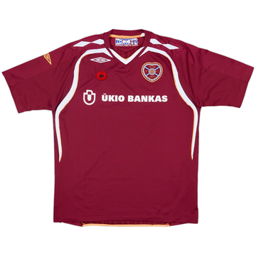 2007-08 Hearts Home Shirt - 9/10 - (L)