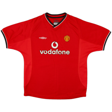 2000-02 Manchester United Home Shirt - 9/10 - (L.Boys)