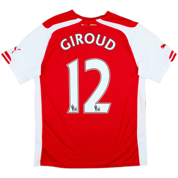 2014-15 Arsenal Home Shirt Giroud #12 - 6/10 - (S)