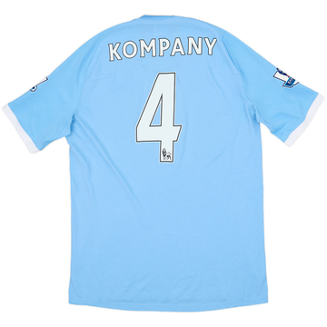 2010-11 Manchester City Home Shirt Kompany #4 - 8/10 - (L)