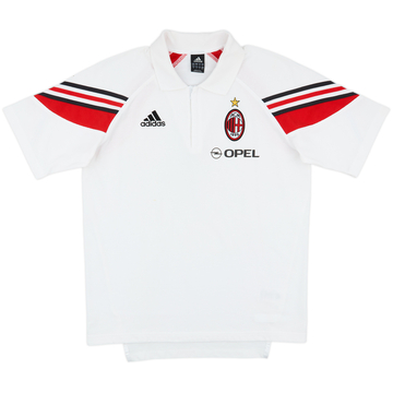2003-04 AC Milan adidas 1/4 Zip Polo Shirt - 7/10 - (M/L)