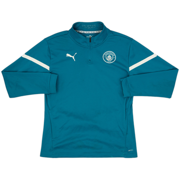 2021-22 Manchester City Puma 1/4 Zip Training Top - 5/10 - (M)