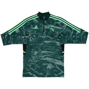 2022-23 Real Madrid adidas 1/4 Zip Drill Top - 9/10 - (S)