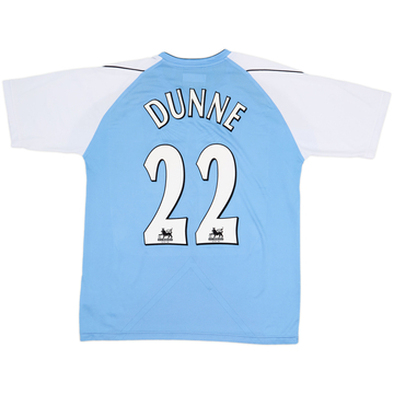 Camiseta de local del Manchester City 2006-07 Dunne #22 - 7/10 - (L)