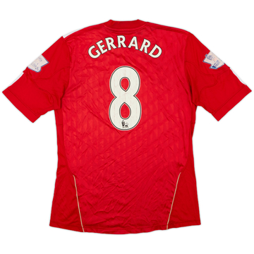 2010-12 Liverpool Home Shirt Gerrard #8 - 4/10 - (M)
