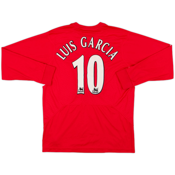 2004-06 Liverpool Home L/S Shirt Luis Garcia #10 - 4/10 - (M)