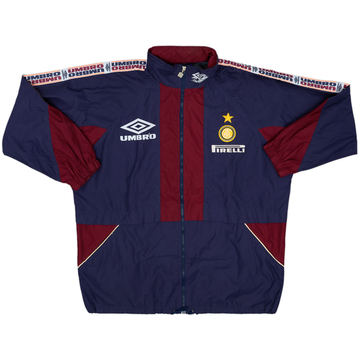 1995-96 Inter Milan Umbro Hooded Rain Jacket - 8/10 - (XL)