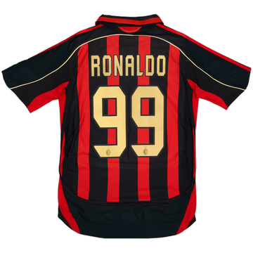 2006-07 AC Milan Home Shirt Ronaldo #99 - 7/10 - (S)