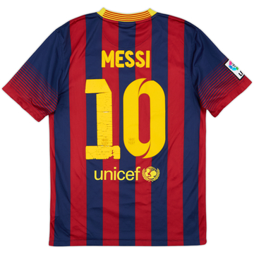 2013-14 Barcelona Home Shirt Messi #10 - 5/10 - (S)