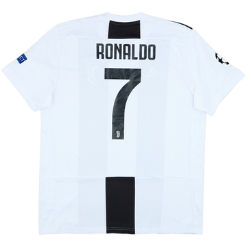 2018-19 Juventus Home Shirt Ronaldo #7 - 7/10 - (XL)