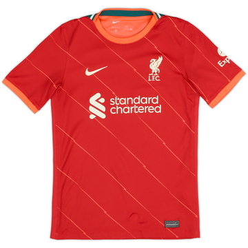 2021-22 Liverpool Home Shirt - 7/10 - (L.Boys)