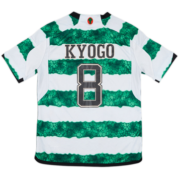 2023-24 Celtic Home Shirt Kyogo #8 - 5/10 - (L.Boys)