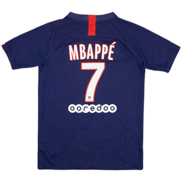 2019-20 Paris Saint-Germain Home Shirt Mbappe #7 - 7/10 - (L.Boys)