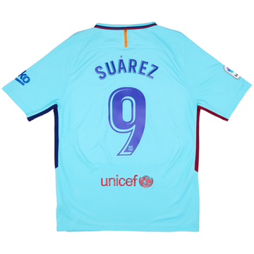 2017-18 Barcelona Away Shirt Suarez #9 - 6/10 - (L)