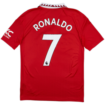 2022-23 Manchester United Home Shirt Ronaldo #7 - 8/10 - (XL.Boys)