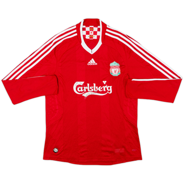 2008-10 Liverpool Home L/S Shirt - 5/10 - (M)
