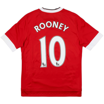2015-16 Manchester United Home Shirt Rooney #10 - 8/10 - (L.Boys)