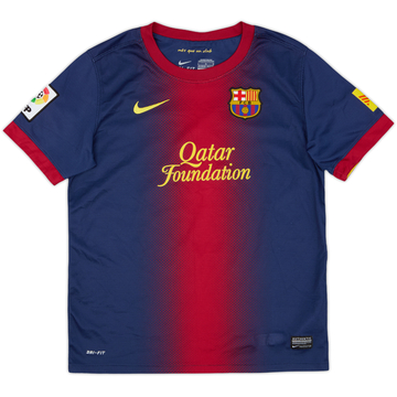 2012-13 Barcelona Home Shirt - 8/10 - (L.Boys)