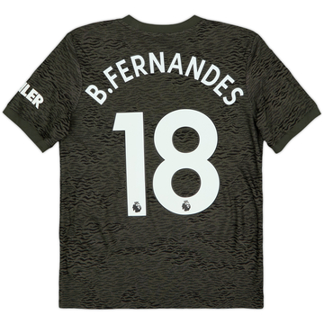 2020-21 Manchester United Away Shirt B.Fernandes #18 - 6/10 - (L.Boys)
