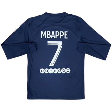 2022-23 Paris Saint-Germain Home L/S Shirt Mbappe #7 - 9/10 - (S)