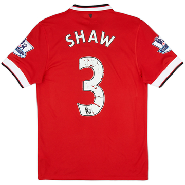 2014-15 Manchester United Home Shirt Shaw #23 - 4/10 - (S)