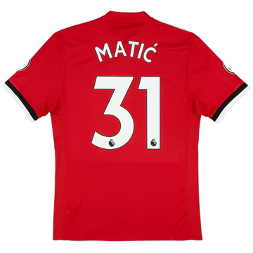 2017-18 Manchester United Home Shirt Matic #31 - 8/10 - (S)
