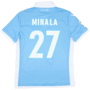 2016-17 Lazio Match Issue Home Shirt Minala #27