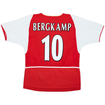 2002-04 Arsenal Home Shirt Bergkamp #10 - 7/10 - (L)